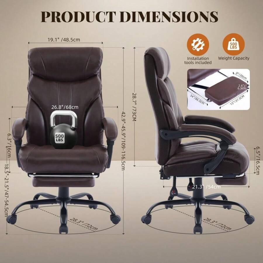 Ergonomic Office Chair - كرسي مكتب، كرسي كمبيوتر بظهر عالٍ،