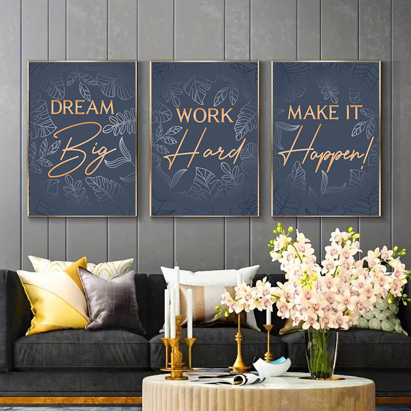اقتباسات ملهمة حديثة قماش الفن - مراجعة Home Office Room Inspiration وسعره
