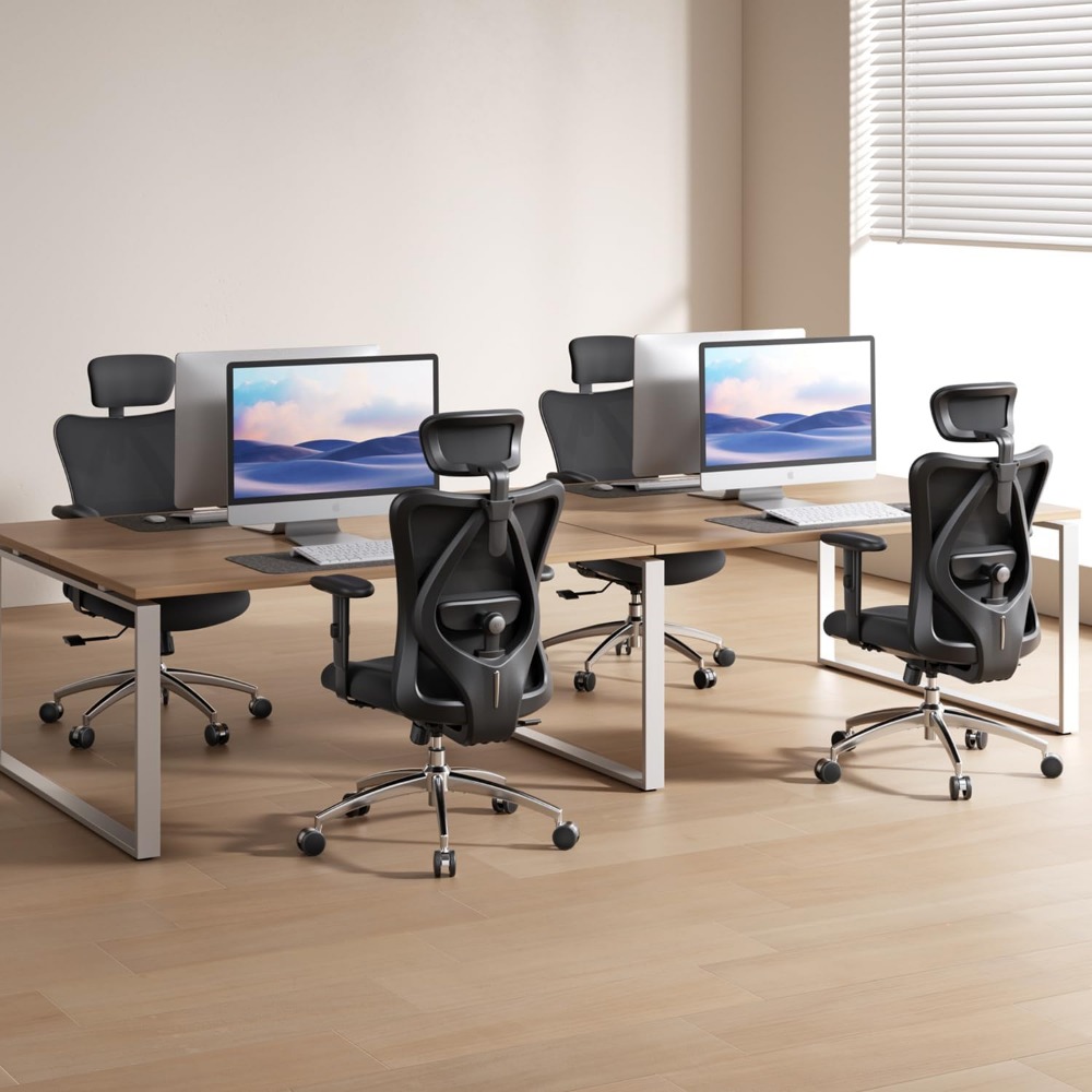 كرسي مكتب شبكي مريح مع دعم قطن - مراجعة Ergonomic Office Chair وسعره