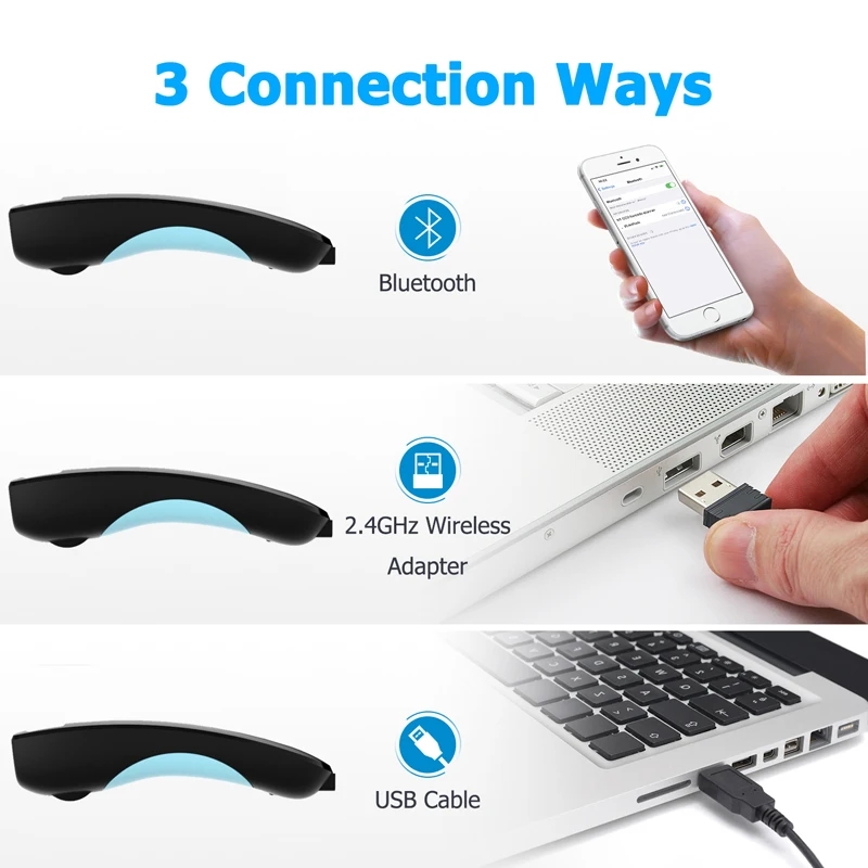 2D ماسح الباركود بلوتوث 2.4G ا - مراجعة Document Scanner Portable وسعره
