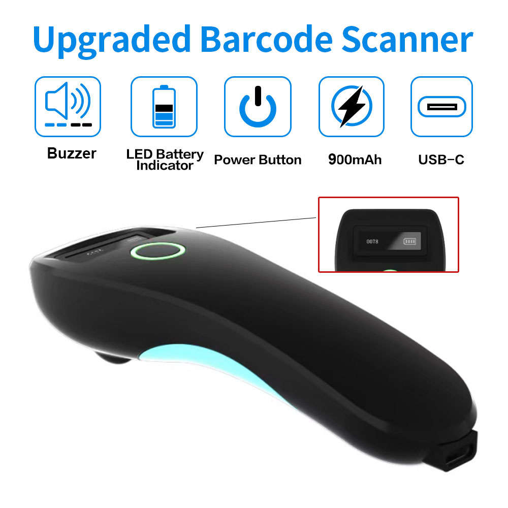 2D ماسح الباركود بلوتوث 2.4G ا - مراجعة Document Scanner Portable وسعره