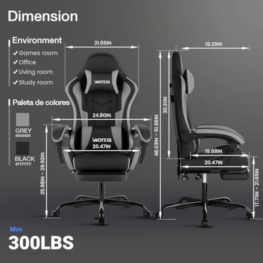 كرسي مكتب مريح للألعاب مع مسند - مراجعة Ergonomic Office Chair وسعره