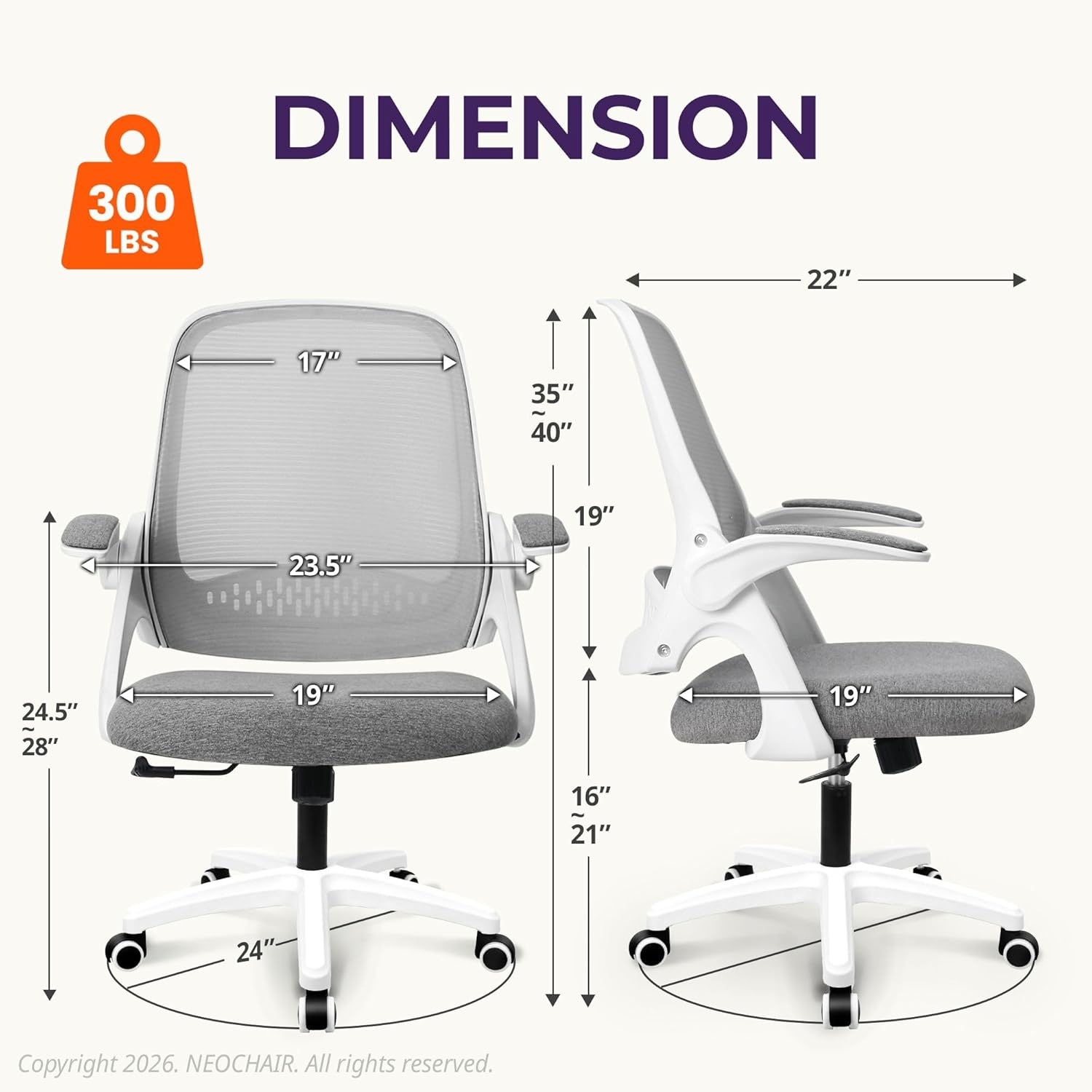 كرسي مكتب شبكي مريح مع دعم للظ - مراجعة Ergonomic Office Chair وسعره