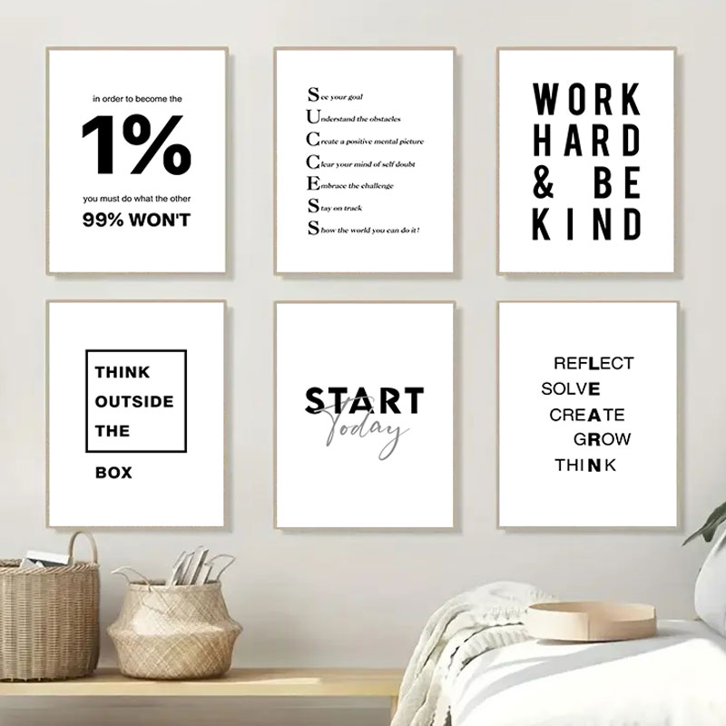 لوحة قماشية بسيطة باللونين الأ - مراجعة Home Office Room Inspiration وسعره