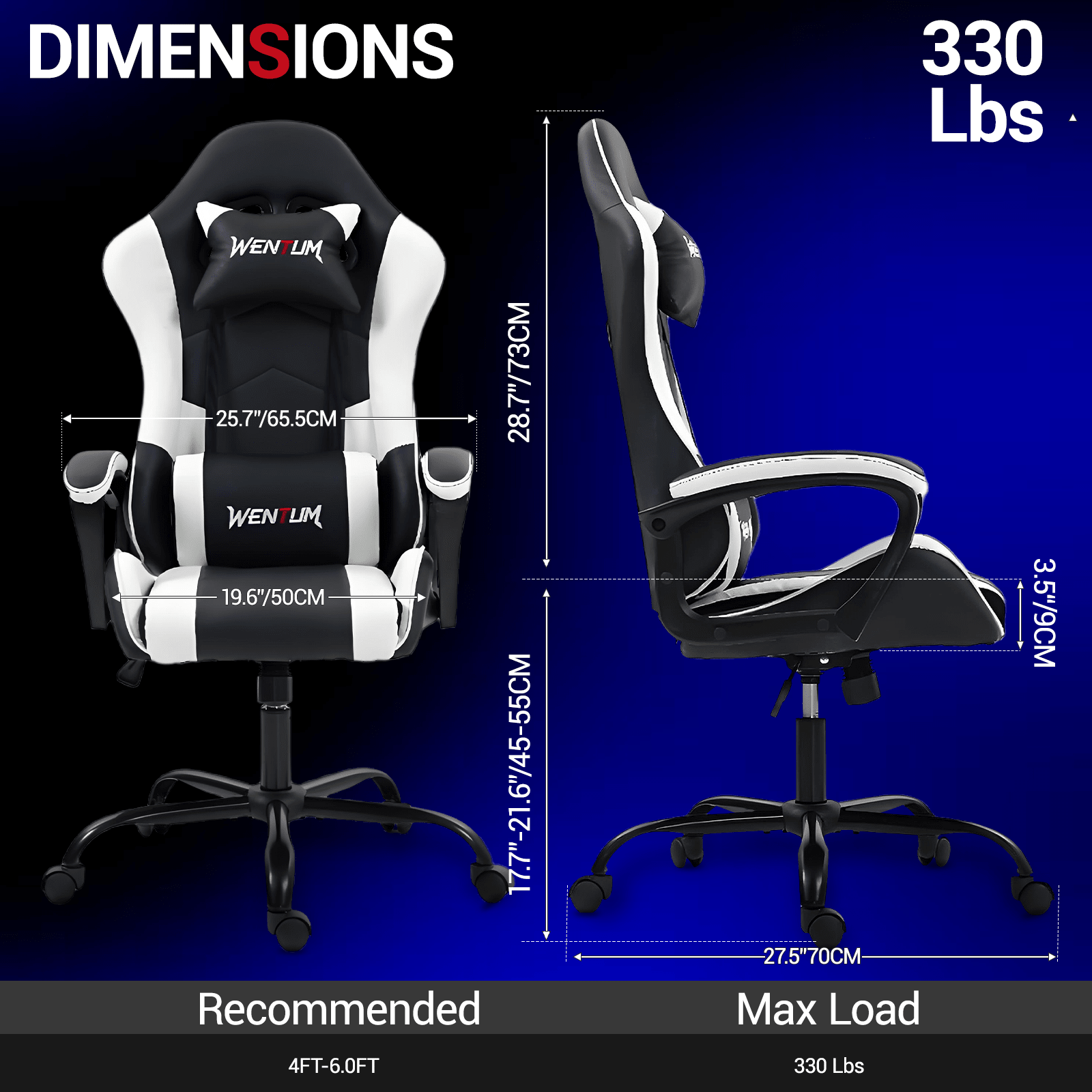 كرسي ألعاب مريح بتصميم رياضي،  - مراجعة Ergonomic Office Chair وسعره